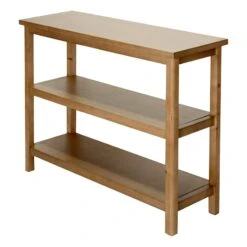 Honeybloom Miller 3-Shelf Wooden Console Table