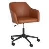 Honeybloom Nash Faux Leather Office Chair -Accent Furniture Shop honeybloom nash faux leather office chair