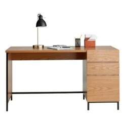 Honeybloom Oliver 3-Drawer Desk -Accent Furniture Shop honeybloom oliver 3 drawer desk 2