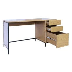 Honeybloom Oliver 3-Drawer Desk -Accent Furniture Shop honeybloom oliver 3 drawer desk 3