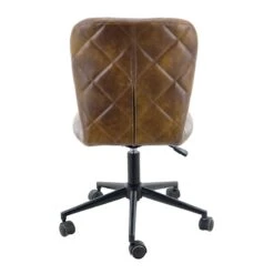 Honeybloom Quinton Quilted Faux Leather Office Chair -Accent Furniture Shop honeybloom quinton quilted faux leather office chair 3
