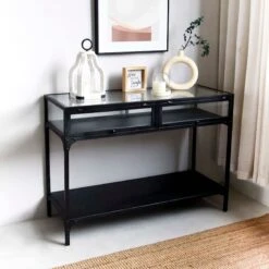 Honeybloom Sage Frost Console Table -Accent Furniture Shop honeybloom sage frost console table 4