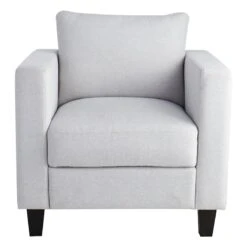 Honeybloom Stone Light Grey Armchair -Accent Furniture Shop honeybloom stone light grey armchair 2