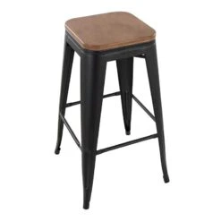 Honeybloom Westfield Barstool, Black -Accent Furniture Shop honeybloom westfield barstool black 3