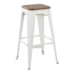 Honeybloom Westfield Barstool, White 8 Honeybloom Westfield Barstool, White -Accent Furniture Shop honeybloom westfield barstool white 2