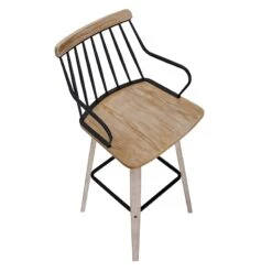 Honeybloom Whitley Swivel Barstool -Accent Furniture Shop honeybloom whitley swivel barstool 8