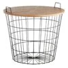 Honeybloom Wire Basket Storage Table -Accent Furniture Shop honeybloom wire basket storage table