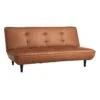 Honeybloom Wyatt Push Back Sofa, Cognac Faux Leather -Accent Furniture Shop honeybloom wyatt push back sofa cognac faux leather