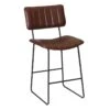 Jacob Faux Leather Counter Stool, 24" 1 Jacob Faux Leather Counter Stool, 24" -Accent Furniture Shop jacob faux leather counter stool 24