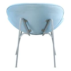 Jagger Accent Chair With Silver Metal Legs, Blue 7 Jagger Accent Chair With Silver Metal Legs, Blue -Accent Furniture Shop jagger accent chair with silver metal legs blue 2