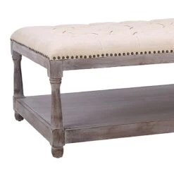 Jardan Tufted Ottoman Natural -Accent Furniture Shop jardan tufted ottoman natural 2