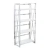 Laila Ali Astrid Chrome Bookshelf -Accent Furniture Shop laila ali astrid chrome bookshelf