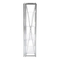 Laila Ali Astrid Chrome Bookshelf -Accent Furniture Shop laila ali astrid chrome bookshelf 3