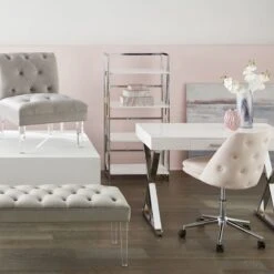 Laila Ali Astrid Chrome Bookshelf -Accent Furniture Shop laila ali astrid chrome bookshelf 7