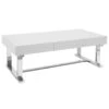 Laila Ali Astrid White Coffee Table -Accent Furniture Shop laila ali astrid white coffee table