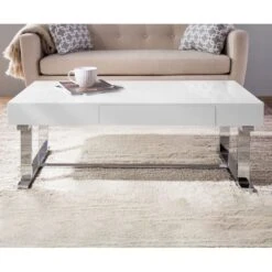 Laila Ali Astrid White Coffee Table -Accent Furniture Shop laila ali astrid white coffee table 4