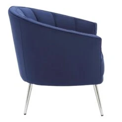 Laila Ali Avani Blue Velvet Accent Chair -Accent Furniture Shop laila ali avani blue velvet accent chair 3