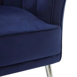 Laila Ali Avani Blue Velvet Accent Chair -Accent Furniture Shop laila ali avani blue velvet accent chair 7