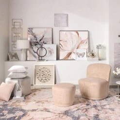 Laila Ali Caila Taupe Velvet Swivel Chair -Accent Furniture Shop laila ali caila taupe velvet swivel chair 5