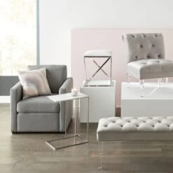 Laila Ali Harlowe Modern Track Armchair -Accent Furniture Shop laila ali harlowe modern track armchair 3