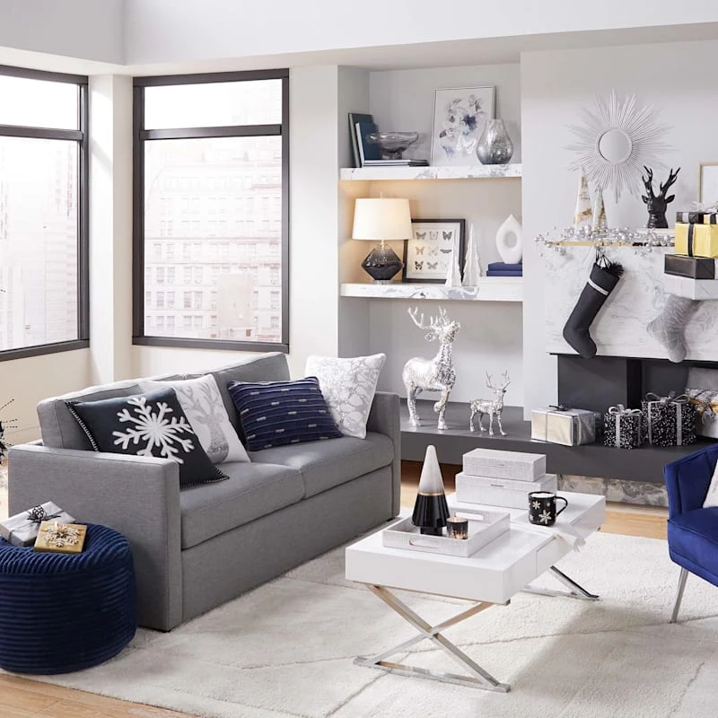 Laila Ali Harlowe Track Arm Sofa Grey 7 Laila Ali Harlowe Track Arm Sofa Grey - Image 5