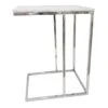 Laila Ali Marbled-Top Silver C-Table -Accent Furniture Shop laila ali marbled top silver c table