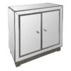 Laila Ali Modern Living 2-Door Mirrored Cabinet -Accent Furniture Shop laila ali modern living 2 door mirrored cabinet
