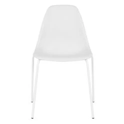 Lily White Dining Chair With Metal Legs -Accent Furniture Shop lily white dining chair with metal legs 1