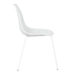 Lily White Dining Chair With Metal Legs -Accent Furniture Shop lily white dining chair with metal legs 2