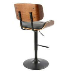 Lombardi Adjustable Faux Leather Barstool -Accent Furniture Shop lombardi adjustable faux leather barstool 2