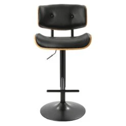 Lombardi Adjustable Faux Leather Barstool -Accent Furniture Shop lombardi adjustable faux leather barstool 4