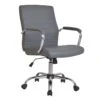 Mason Grey Faux Leather Office Chair -Accent Furniture Shop mason grey faux leather office chair