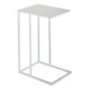 Metal C-Table, White -Accent Furniture Shop metal c table white
