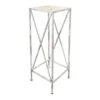 Metal Plant Stand With Wood Top Grey, Large -Accent Furniture Shop metal plant stand with wood top grey large
