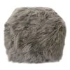 Mongolian Pouf, Grey -Accent Furniture Shop mongolian pouf grey