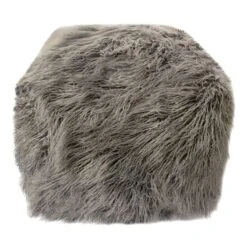 Mongolian Pouf, Grey