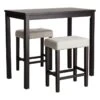 Oakley Pub Set, Black -Accent Furniture Shop oakley pub set black