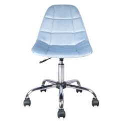 Olivia Office Chair, Blue Velvet