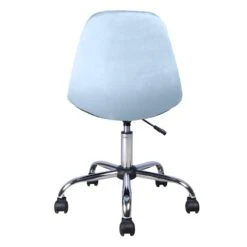 Olivia Office Chair, Blue Velvet -Accent Furniture Shop olivia office chair blue velvet 3