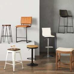 Oregon Vintage White Industrial Barstool, 24" 16 Oregon Vintage White Industrial Barstool, 24" -Accent Furniture Shop oregon vintage white industrial barstool 24 5