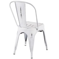 Oregon Vintage White Metal Dining Chair 11 Oregon Vintage White Metal Dining Chair -Accent Furniture Shop oregon vintage white metal dining chair 3