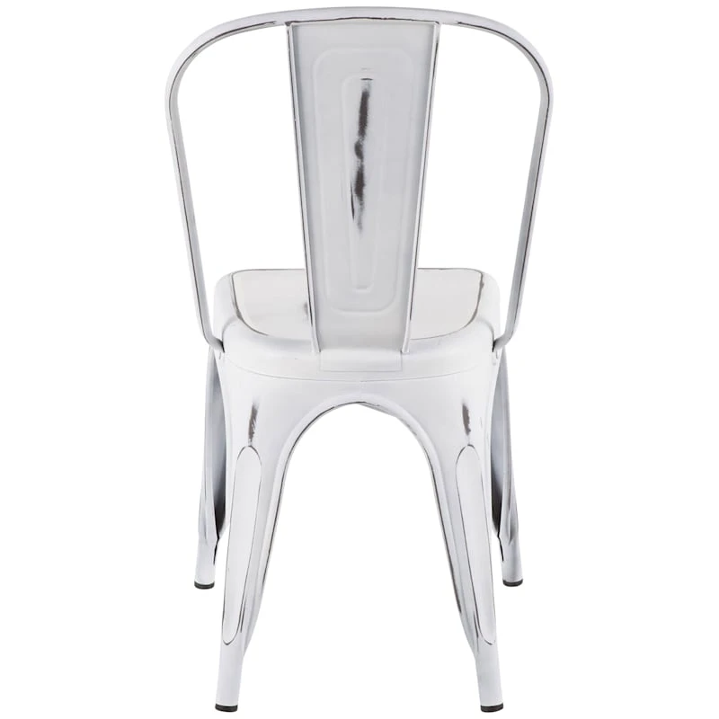 Oregon Vintage White Metal Dining Chair 7 Oregon Vintage White Metal Dining Chair - Image 5