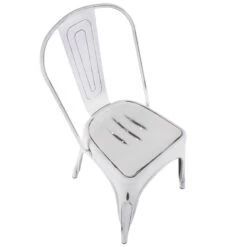 Oregon Vintage White Metal Dining Chair 13 Oregon Vintage White Metal Dining Chair -Accent Furniture Shop oregon vintage white metal dining chair 5