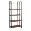 Parkview 5-Tier Metal & Wood Veneer Bookshelf 1 Parkview 5-Tier Metal & Wood Veneer Bookshelf -Accent Furniture Shop parkview 5 tier metal wood veneer bookshelf