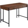 Parkview Metal & Wood Writing Desk With Storage, 48" -Accent Furniture Shop parkview metal wood writing desk with storage 48