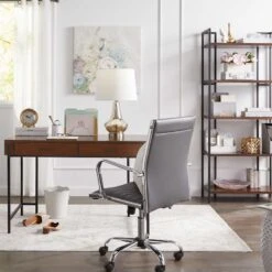 Parkview Metal & Wood Writing Desk With Storage, 48" 8 Parkview Metal & Wood Writing Desk With Storage, 48" -Accent Furniture Shop parkview metal wood writing desk with storage 48 2