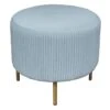 Piper Pleated Ottoman, Green -Accent Furniture Shop piper pleated ottoman green