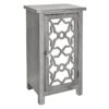 Providence 1-Door Mirrored Silver Cabinet -Accent Furniture Shop providence 1 door mirrored silver cabinet
