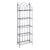 Providence 5-Tier Black Gothic Baker Rack With Metal Wire Shelves -Accent Furniture Shop providence 5 tier black gothic baker rack with metal wire shelves