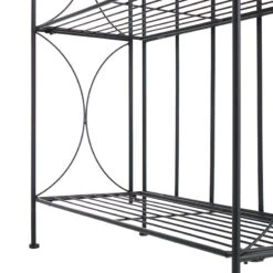 Providence 5-Tier Black Gothic Baker Rack With Metal Wire Shelves 11 Providence 5-Tier Black Gothic Baker Rack With Metal Wire Shelves -Accent Furniture Shop providence 5 tier black gothic baker rack with metal wire shelves 3